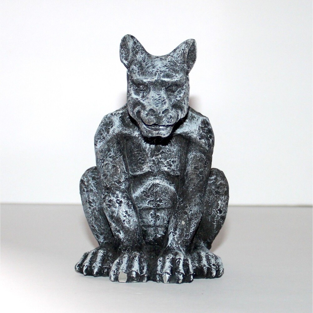 Guardian Gargoyle figure crouching wolf 5.5" protector Mythical goth